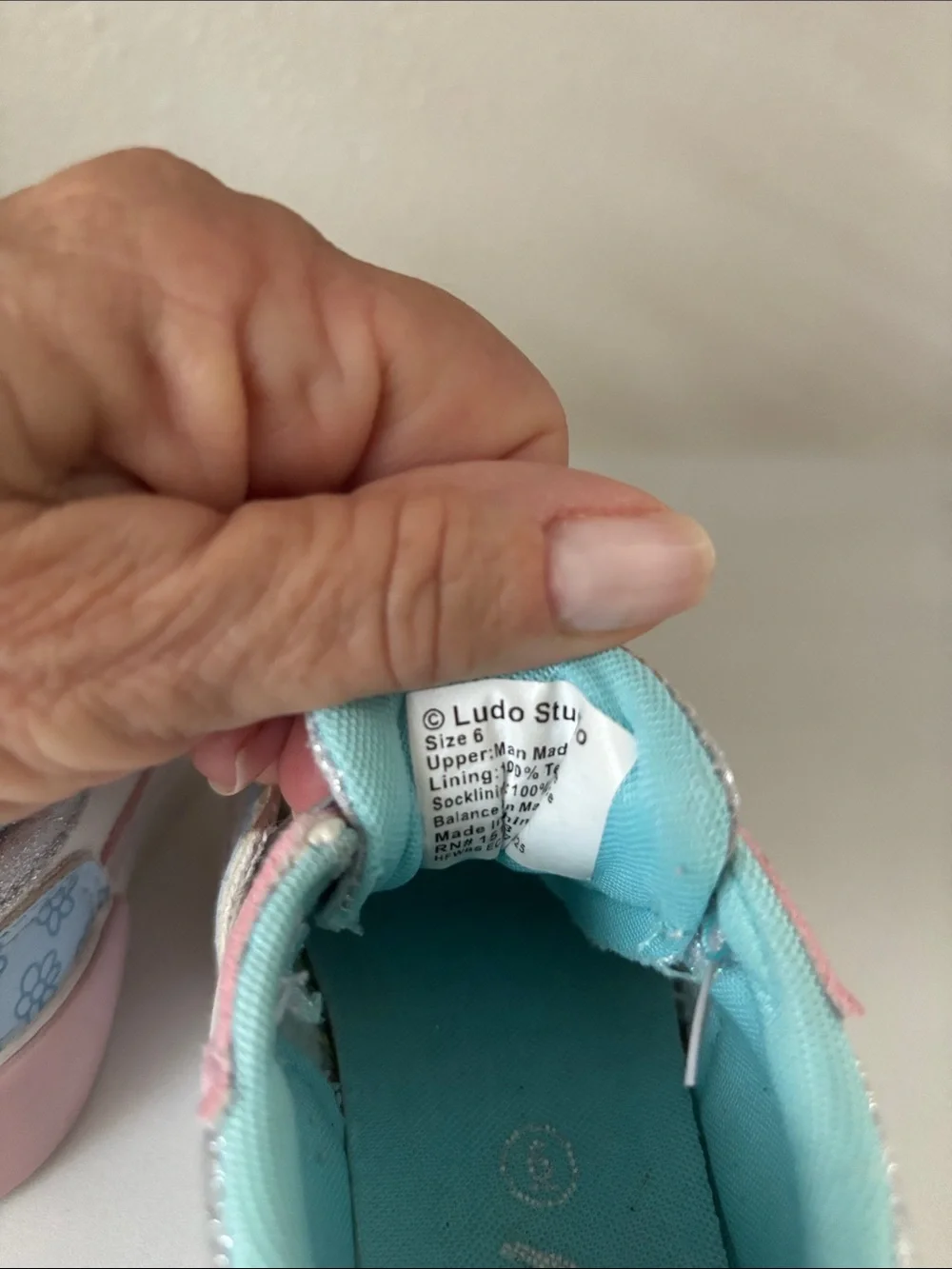 Kids Pink & Blue Bluey Sneakers
